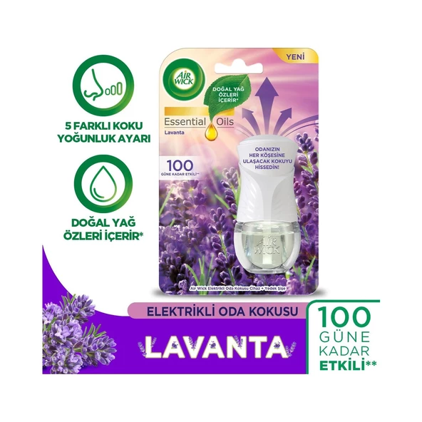 Air Wick Elektrikli Kit Oda Kokusu Lavanta ( 1 Adet Cihaz + 1 Adet Yedek Şişe ) ürün görseli 1