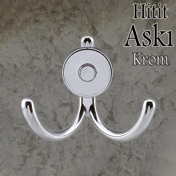 Hitit Askı Askılık Metal Krom Vestiyer Duvar Askısı Dolap Elbise Askılığı ürün görseli 1