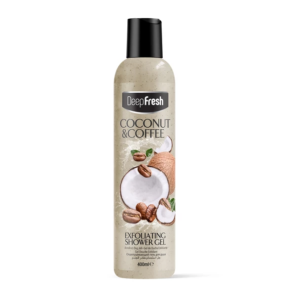 DeepFresh Arındırıcı Duş Jeli Hindistan Cevizi ve Kahve 400 ml ürün görseli 1