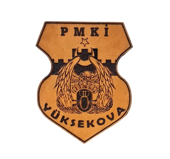 METİ PMKİ YÜKSEKOVA  Deri PEÇ - Arma - Leather Patch ürün görseli 1