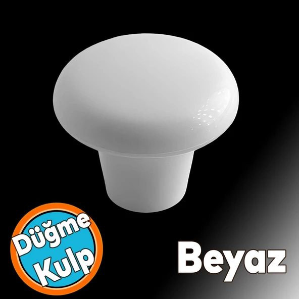 Mobilya Düğme Sert Plastik Beyaz Dolap Mutfak Dolabı Çekmece Dolap Kapak Kulpu Kulbu Kulp ürün görseli 1