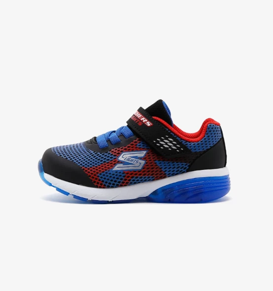 skechers Erkek Çocuk Siyah Işıklı Spor Bot  Rapıd Charge 402032N-BKRB ürün görseli 1