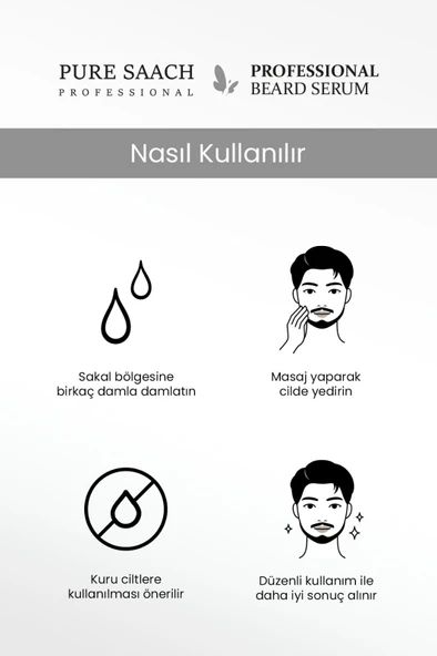 PURE SAACH PROFESSİONAL SAKAL SERUM - Resim 3