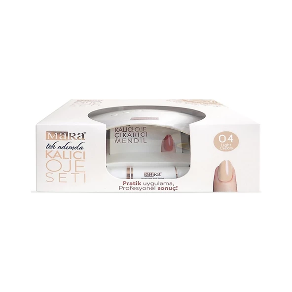 Mara Kalıcı Oje Seti 04 Light Cream ürün görseli 1