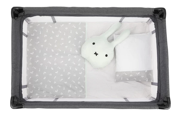 Sema Baby 6 Parça Lüks Park Yatak Bebek Uyku Seti - Happy Rabbit ürün görseli 1