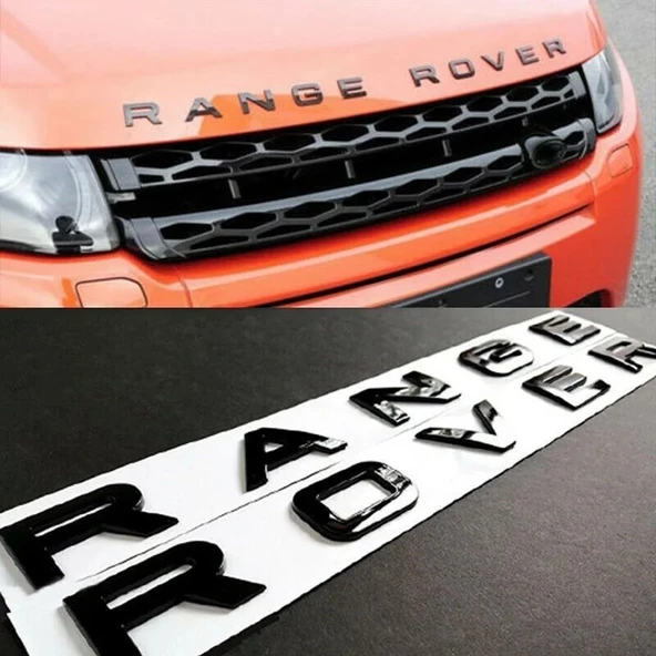 Range Rover Kaput veya Bagaj Yazısı Siyah Oem ürün görseli 1