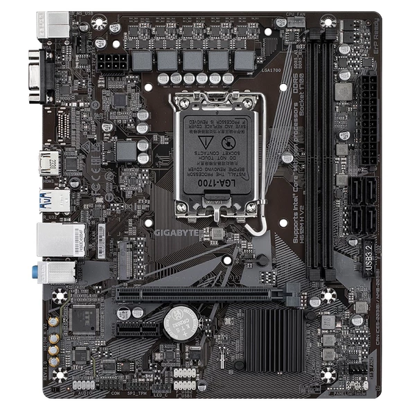 GIGABYTE H610M H V2 DDR5 5600Mhz(OC) HDMI M.2 mATX 1700p ürün görseli 1