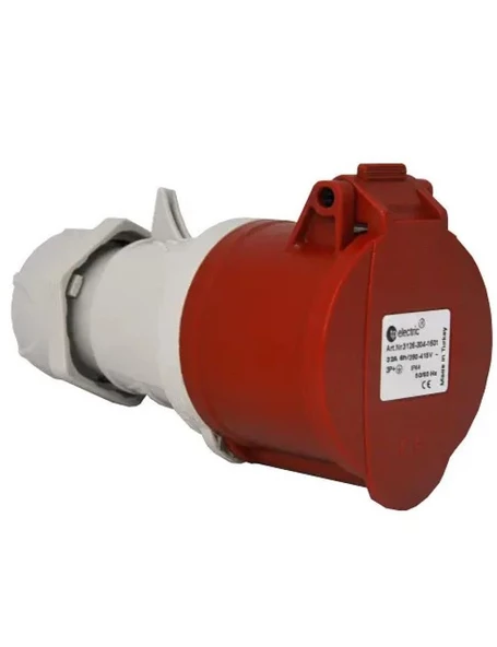 Tp Electric 3122-304-1601 CEE Norm Uzatma Prizi Vidalı IP44 ürün görseli 1