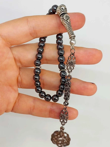 Hematit Küre Kesim Tesbih 6mm (45132) ürün görseli 1