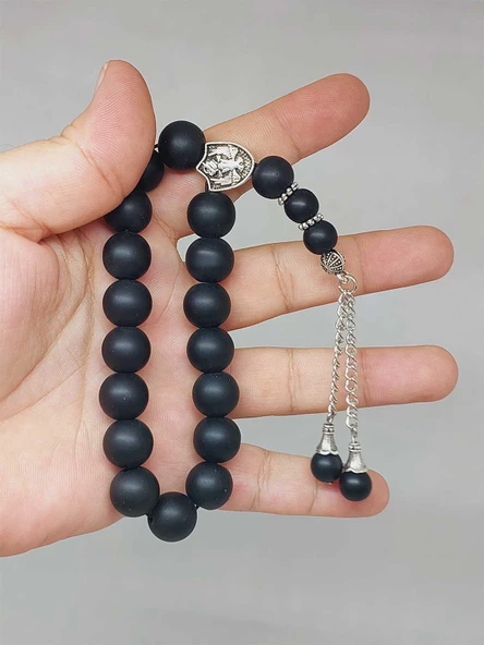 Onix (Oniks) Taşı 17lik Efe Tesbih Mat 12mm (51514) ürün görseli 1