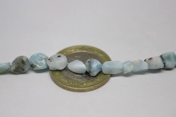 Larimar Taşı Doğal Taşlar 2 Adet - Resim 5