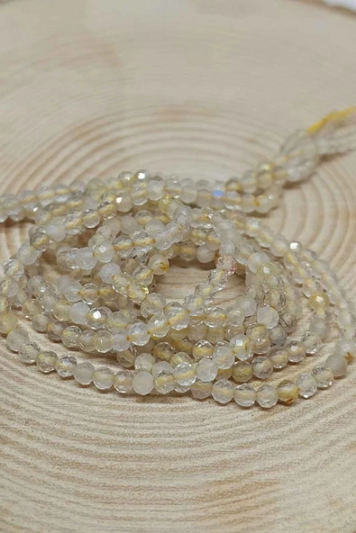 Bileklik Boy Gold Beril Taşı Yarım Dizi 2,5mm (17CM UZUNLUĞUNDADIR) ürün görseli 1