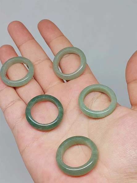 Aventurin Taşı Yüzük 6mm Kalınlığında (Standart Ölçü) (51494) ürün görseli 1