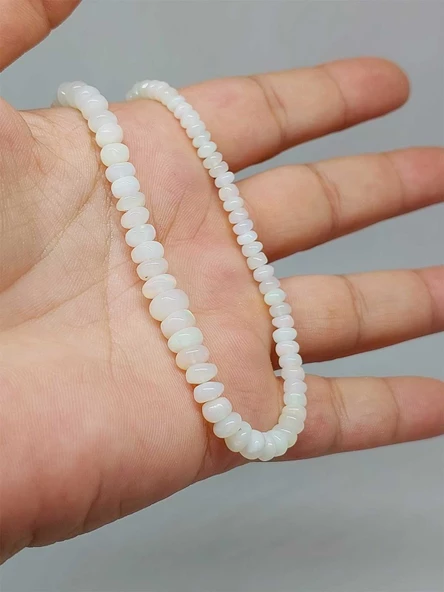 Avustralya Opal Taşı Kolye Yansımalı Renkler 43 Karat Çelik Kapama (51276) ürün görseli 1