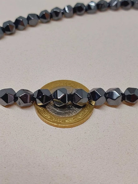 Hematit Taşı Şekilli 7.5mm Dizi (52300) - Resim 3