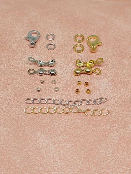 Altın & Rodyum Kaplama Takı Kapama 2'li Set (52454) ürün görseli 1