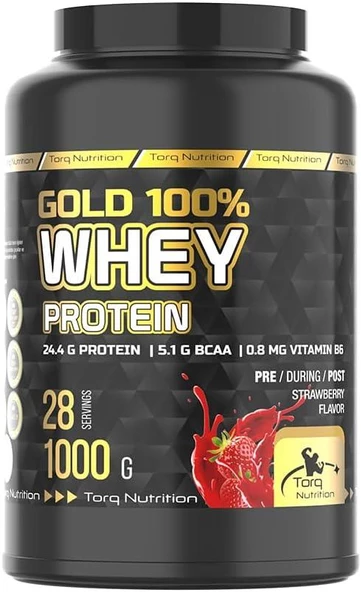 Torq Nutrition  Gold Whey Protein Çilekli 1000g ürün görseli 1