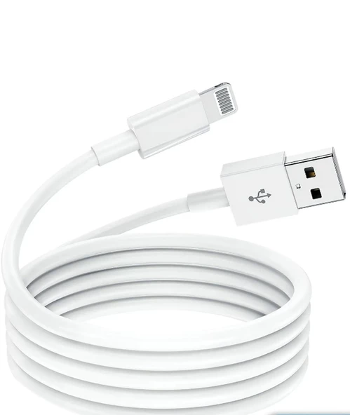 1 METRE Iphone Şarj Kablosu Usb To Lightning 6 6s 7 8 X Xs Xr 11 12 13 14 Pro Max Plus Beyaz ürün görseli 1