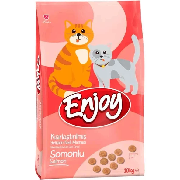 Enjoy Somonlu Kısır Kedi Maması 10 Kg ürün görseli 1