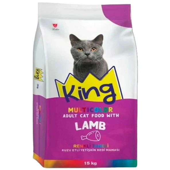 King Kuzu Etli Kedi Maması Multicolor 15 Kg ürün görseli 1
