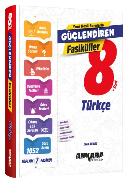 Ankara Yayıncılık 8. Sınıf Türkçe Güçlendiren Fasiküller ürün görseli 1