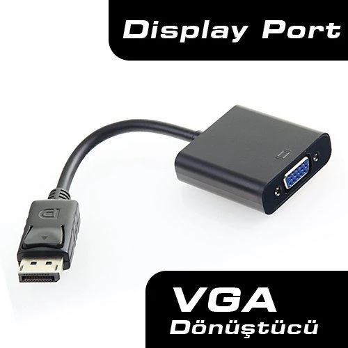DARK DK-HD-ADPXVGA 0.15metre DP-VGA (D) Görüntü Adaptörü Siyah ürün görseli 1