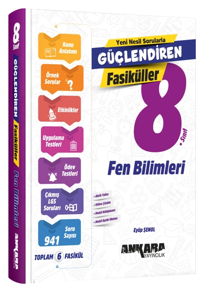 Ankara Yayıncılık 8. Sınıf Fen Bilimleri Güçlendiren Fasiküller ürün görseli 1