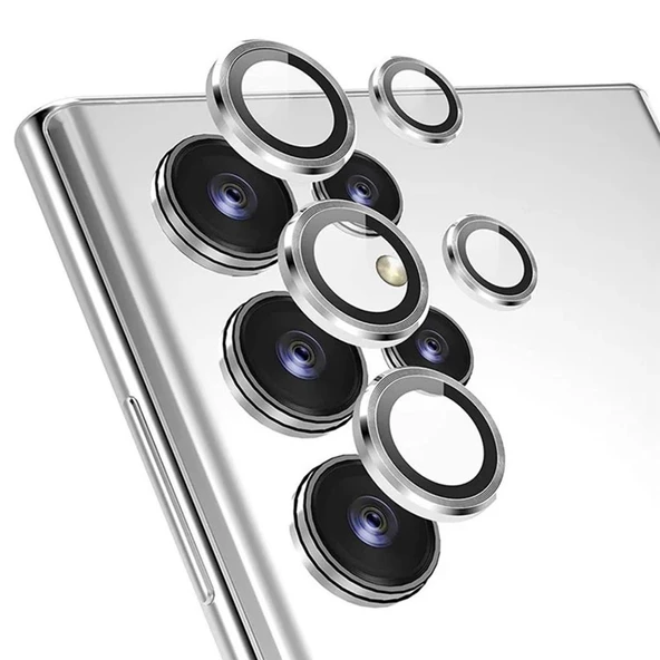 Samsung S23 Ultra Kamera Koruyucu Silver ürün görseli 1