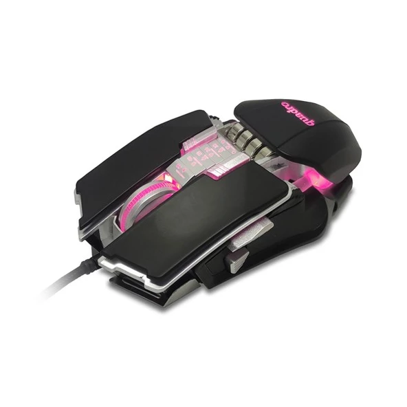 QUADRO DP-480 USB siyah RGB Oyuncu Mouse ürün görseli 1