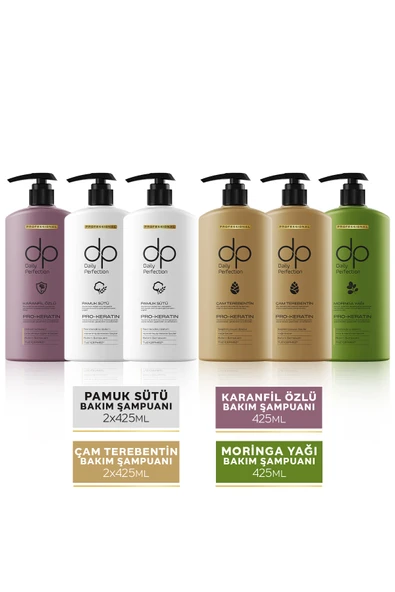 DP DAİLY PERFECTİON,6 Çeşit Şampuan Seti 425 ml ürün görseli 1