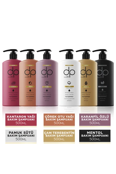 DP,6 Çeşit Şampuan Seti 500ml ürün görseli 1
