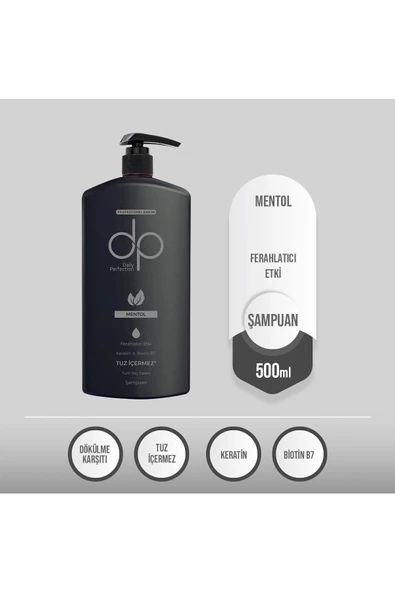 DP,Daily Perfection Mentol 500 ml Tuzsuz Şampuan ürün görseli 1