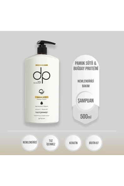 DAİLY PERFECTİON,Dp Şampuan Pamuk Sütü Buğday Protein 500 Ml ürün görseli 1