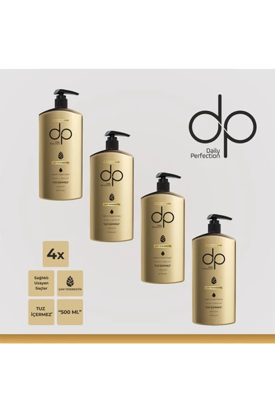 DP,Daily Perfection Tuzsuz Şampuan Çam Terebentin 4 X 500 ml ürün görseli 1