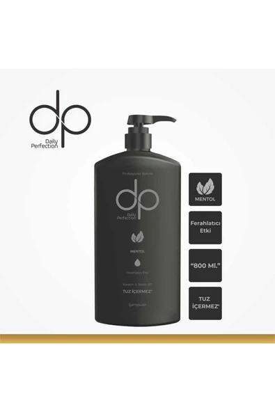 DP,Daily Perfection Mentol Tuzsuz Şampuan 800 ml ürün görseli 1