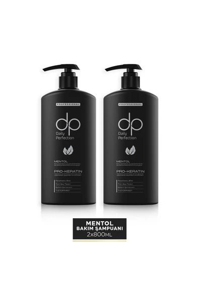 DP,Daıly Perfectıon Mentol Tuzsuz Şampuan 800 ml (2 Adet) ürün görseli 1