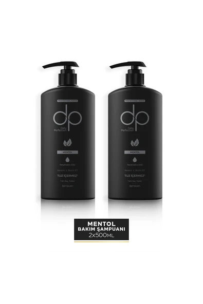 DP,Daily Perfection Mentol Ferahlatıcı Etki Şampuan 2 Adet 500 ml ürün görseli 1