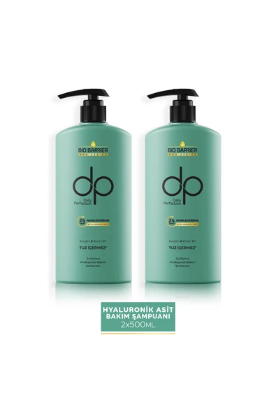 DP,Daily Perfection Bio Barrier Şampuan 24 Saat Nemlendirme Seti 2 Adet 500 ml ürün görseli 1