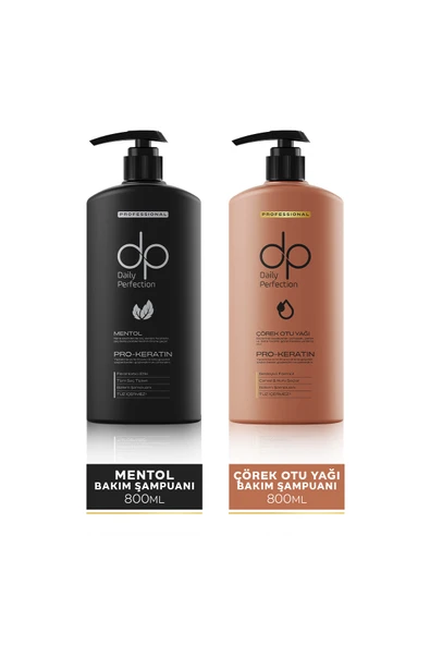 DP DAİLY PERFECTİON,Mentol Ferahlatıcı 800 ml Çörek Otu Yağı 800 ml Şampuan ürün görseli 1