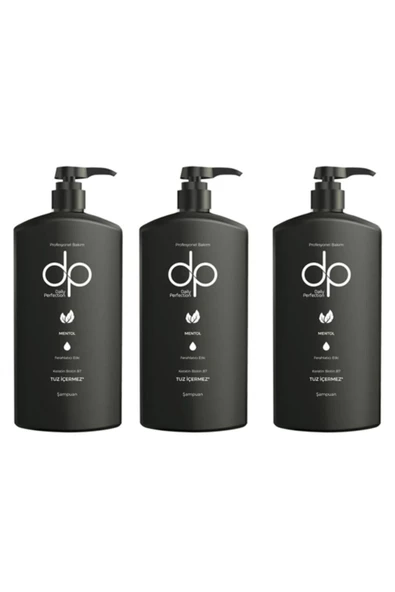 DP DAİLY PERFECTİON,Tuzsuz Şampuan Mentol Ferahlatıcı Etki 3 Adet 800 ml ürün görseli 1