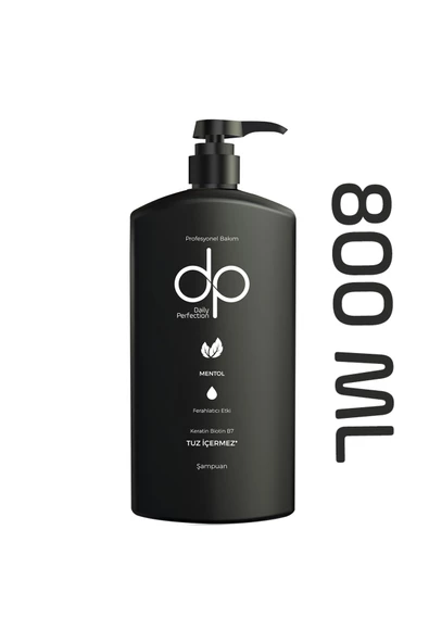 DP DAİLY PERFECTİON,Mentol Ferahlatıcı Etki Tuzsuz Şampuan 800 ml 2 Adet ürün görseli 1
