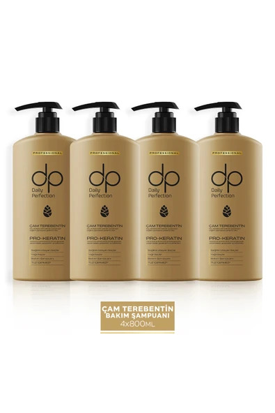 DP DAİLY PERFECTİON,Şampuan Çam Terebentin Sağlıklı Uzayan Saçlar 4x 800 ml ürün görseli 1