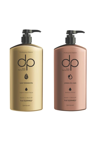 DP DAİLY PERFECTİON,Dp 1 Adet Çam Terebentin(500 Ml) 1 Adet Çörek Otu Yağı(500 Ml) Şampuan 2'li Set ürün görseli 1