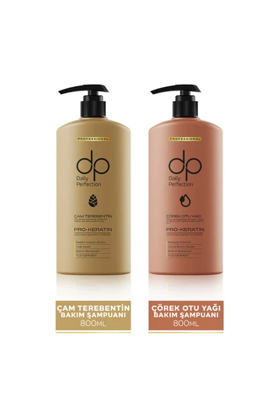 DP DAİLY PERFECTİON Çam Terebentin 800 ml Çörekotu Yağı Şampuan 800 Ml ürün görseli 1
