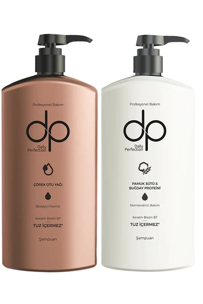 DP DAİLY PERFECTİON,Çörekotu Yağı Ve Pamuk Sütü Buğday Özlü Şampuan 800 ml 2'li ürün görseli 1