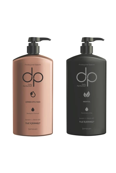 DP DAİLY PERFECTİON,Dp, Daıly Perfection 1 Adet Çörek Otu Yağı 500 Ml 1 Adet Mentol (500ml) Şampuan 2'li Set ürün görseli 1