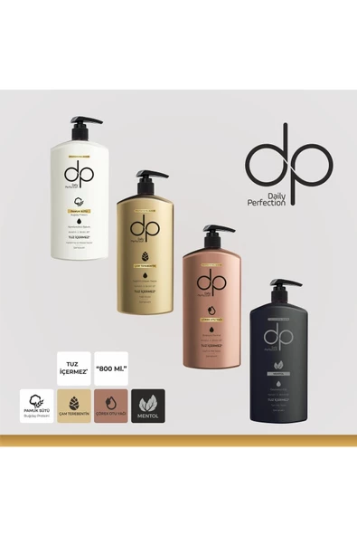 DP DAİLY PERFECTİON,Tuzsuz Şampuan Seti 4x800 ml ürün görseli 1
