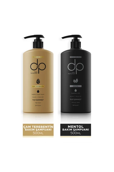DP DAİLY PERFECTİON,Dp, Daıly Perfection 1 Adet Çam Terebentin500 ml 1 Adet Mentol500 ml Şampuan 2'li Set ürün görseli 1