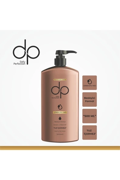 DP DAİLY PERFECTİON,Daily Perfection Çörek Otu Yağı 500 ml Tuzsuz Şampuan ürün görseli 1