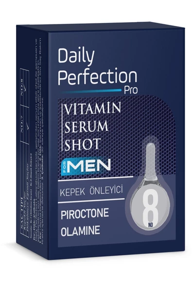 DAILY PERFECTION PRO,Vitamin For Men Serum Shot No:8 Kepek Önleyici 2x6 ml ürün görseli 1
